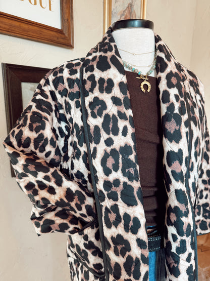 The Leopard Print Quilted Jacket