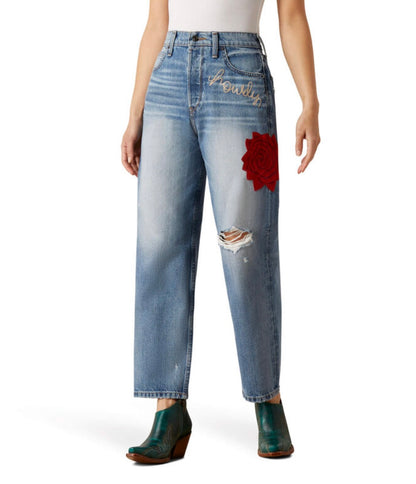 The Ariat x Rodeo Quincy Dominica Tomboy Straight Jeans