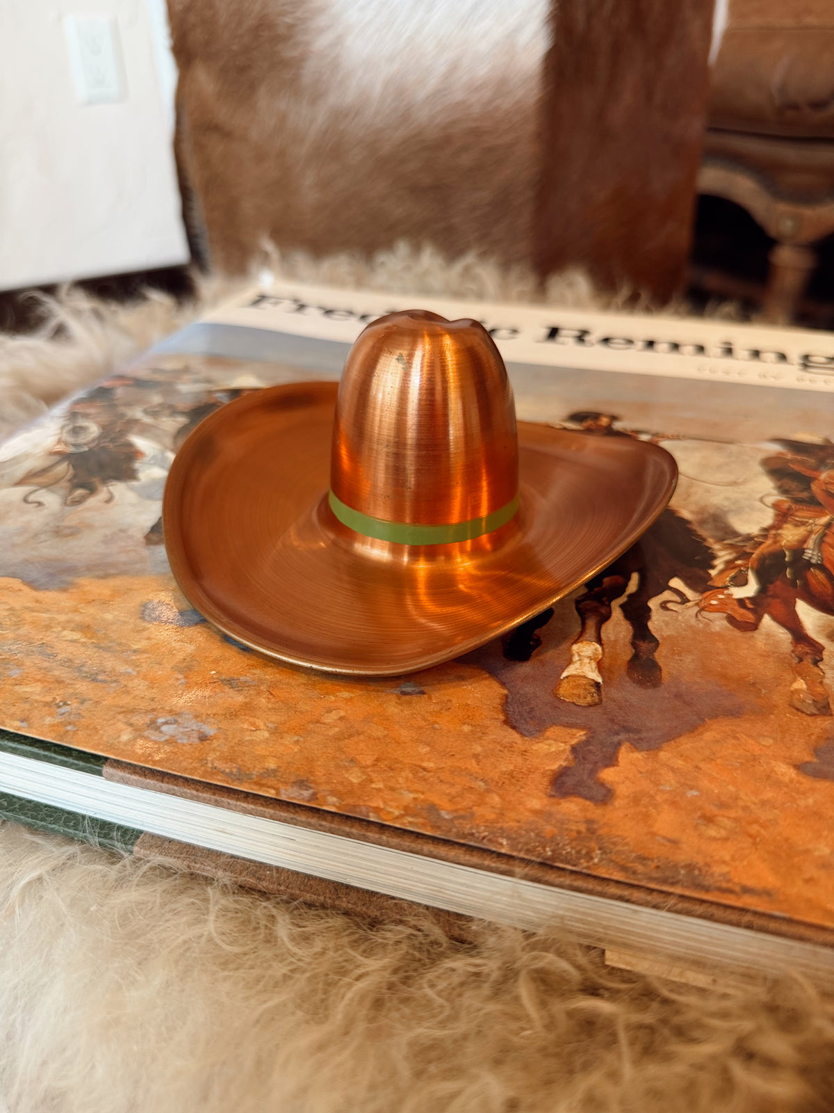 VINTAGE COPPER COWBOY HAT