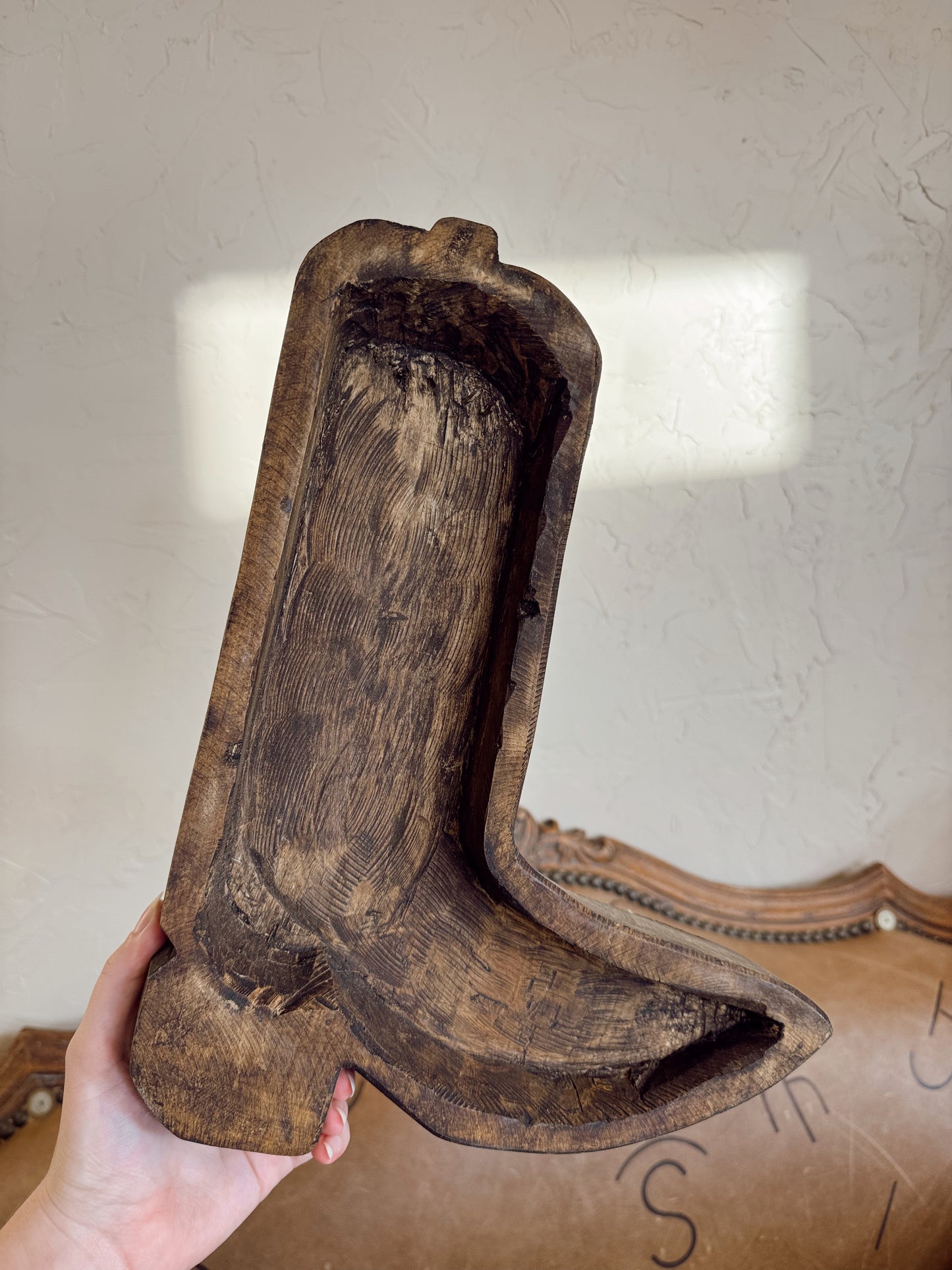 The Cowboy Boot Wood Bowl
