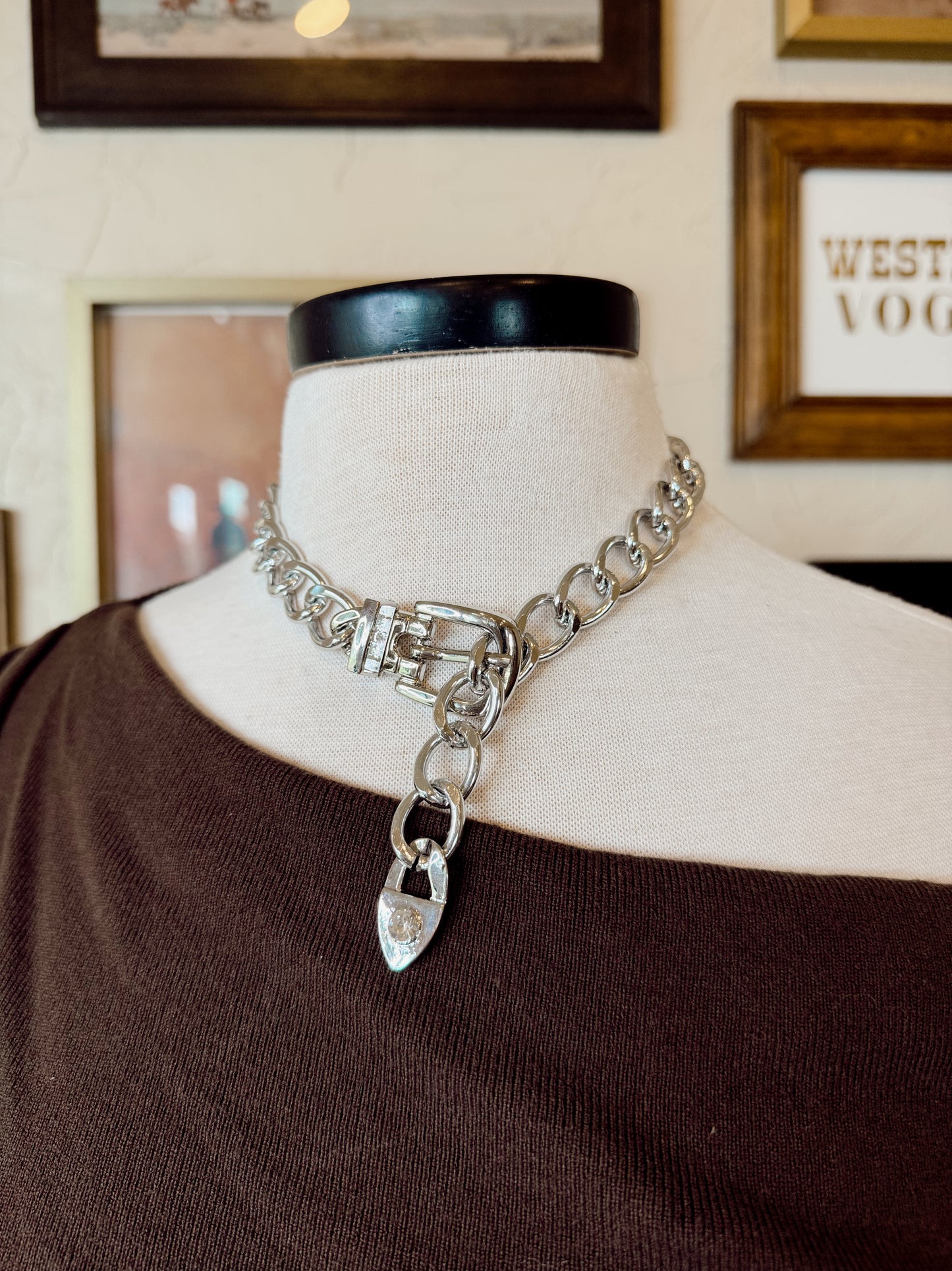 The Chunky Buckle Cuban Chain Necklace