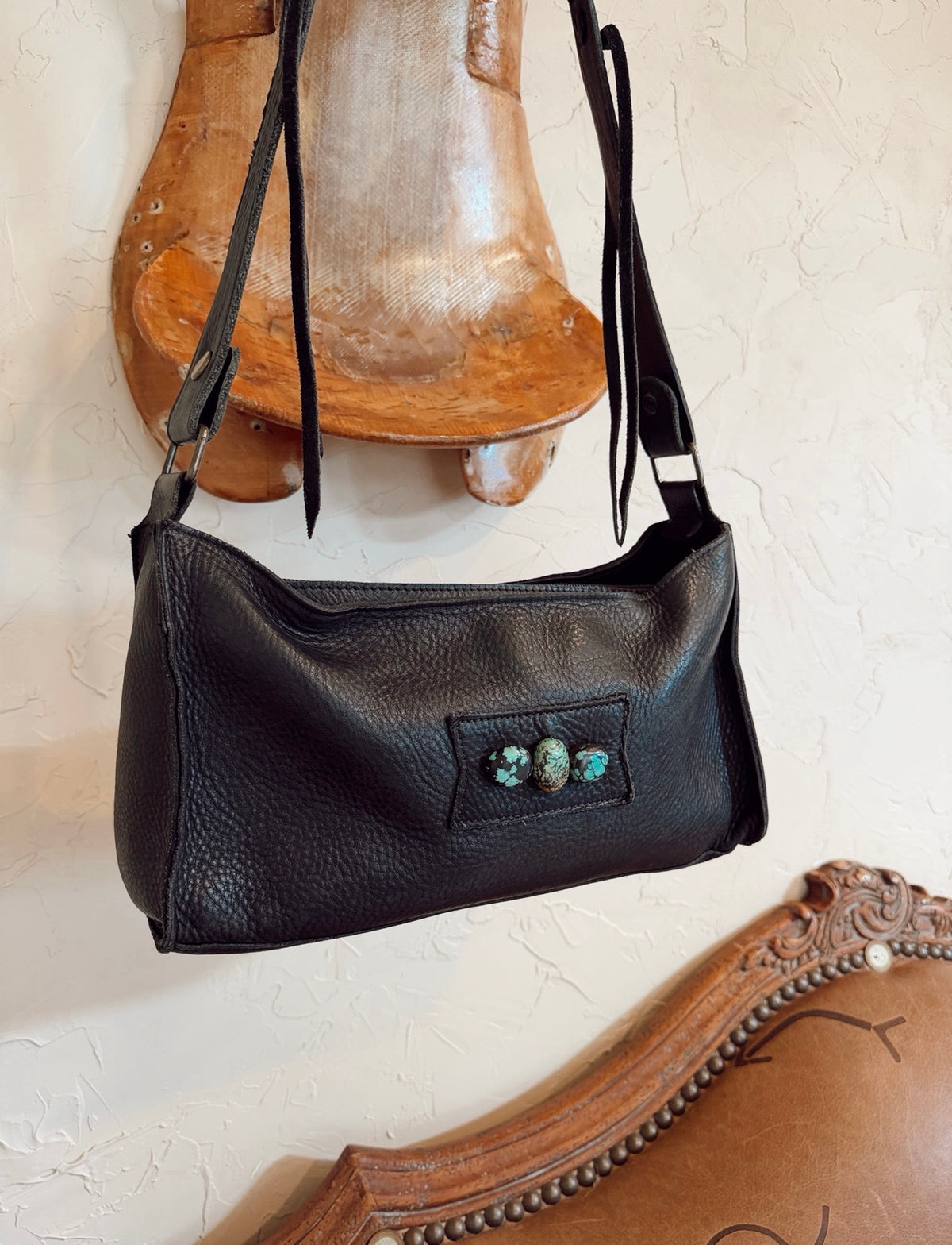 The Turquoise Stones Two Bar West Bag