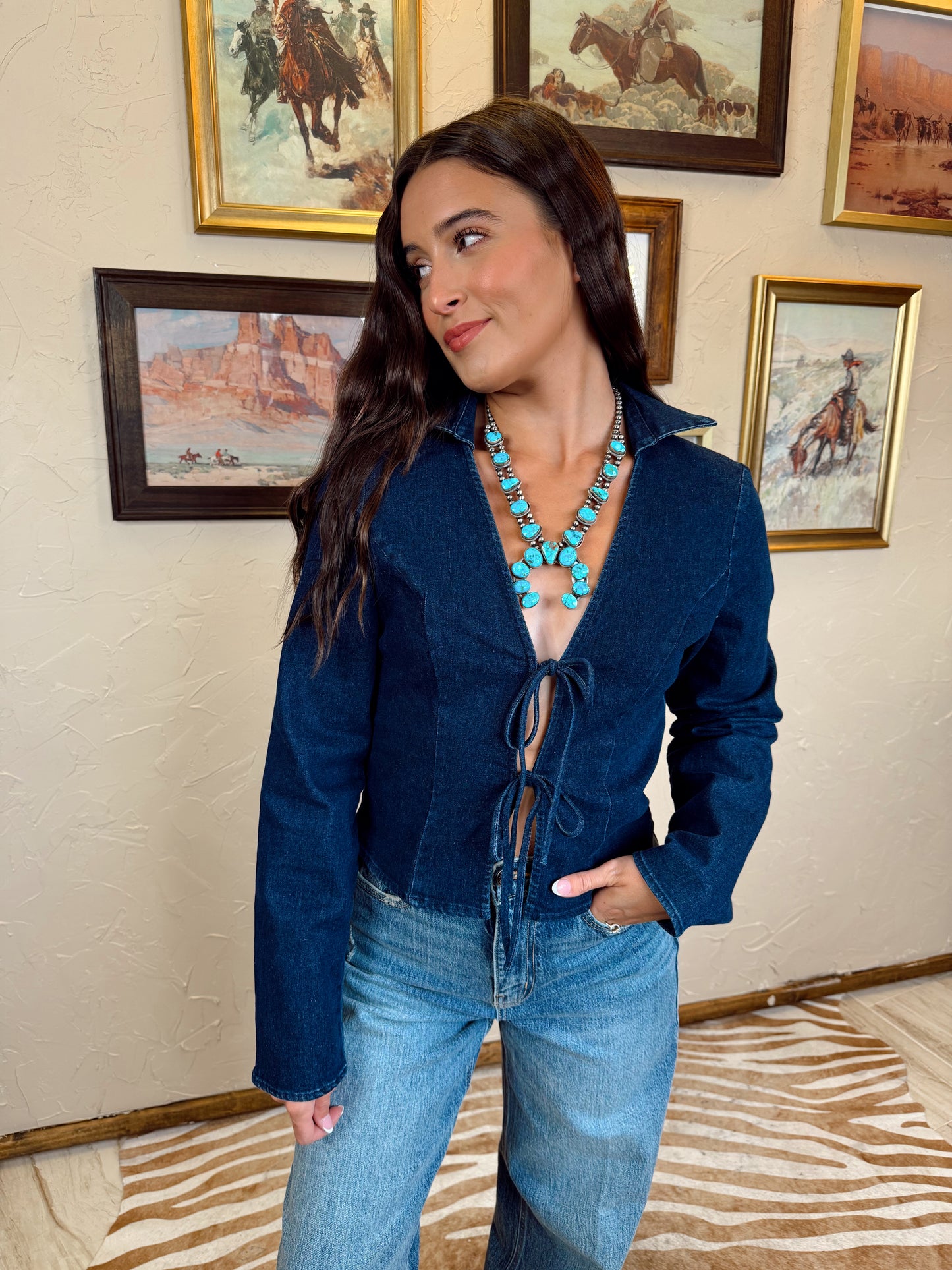 The Douglas Denim Top