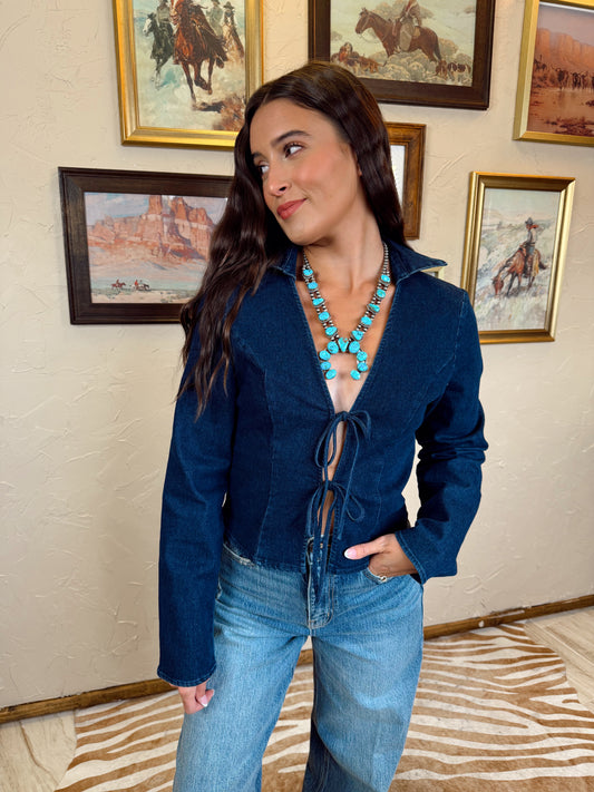 The Douglas Denim Top