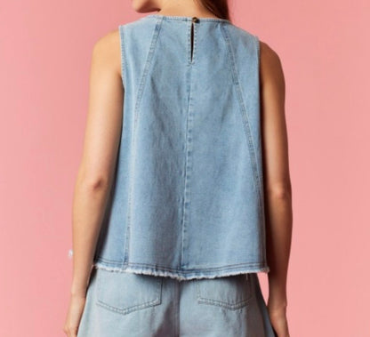 The Dennie Denim Top