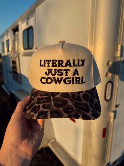 The Just a Cowgirl Baseball Cap in Black