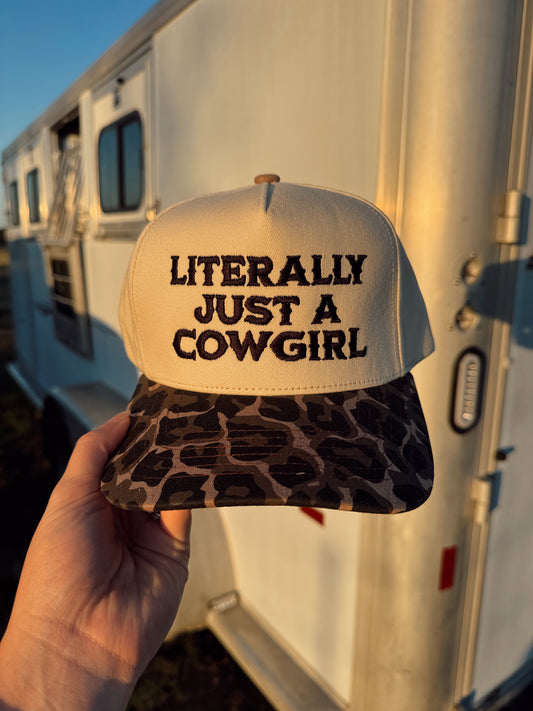 The Just a Cowgirl Baseball Cap in Black