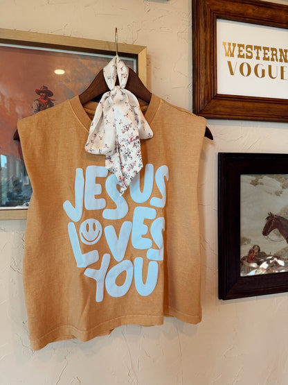 The Jesus Loves You Muscle Tee