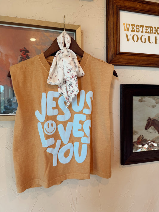 The Jesus Loves You Muscle Tee
