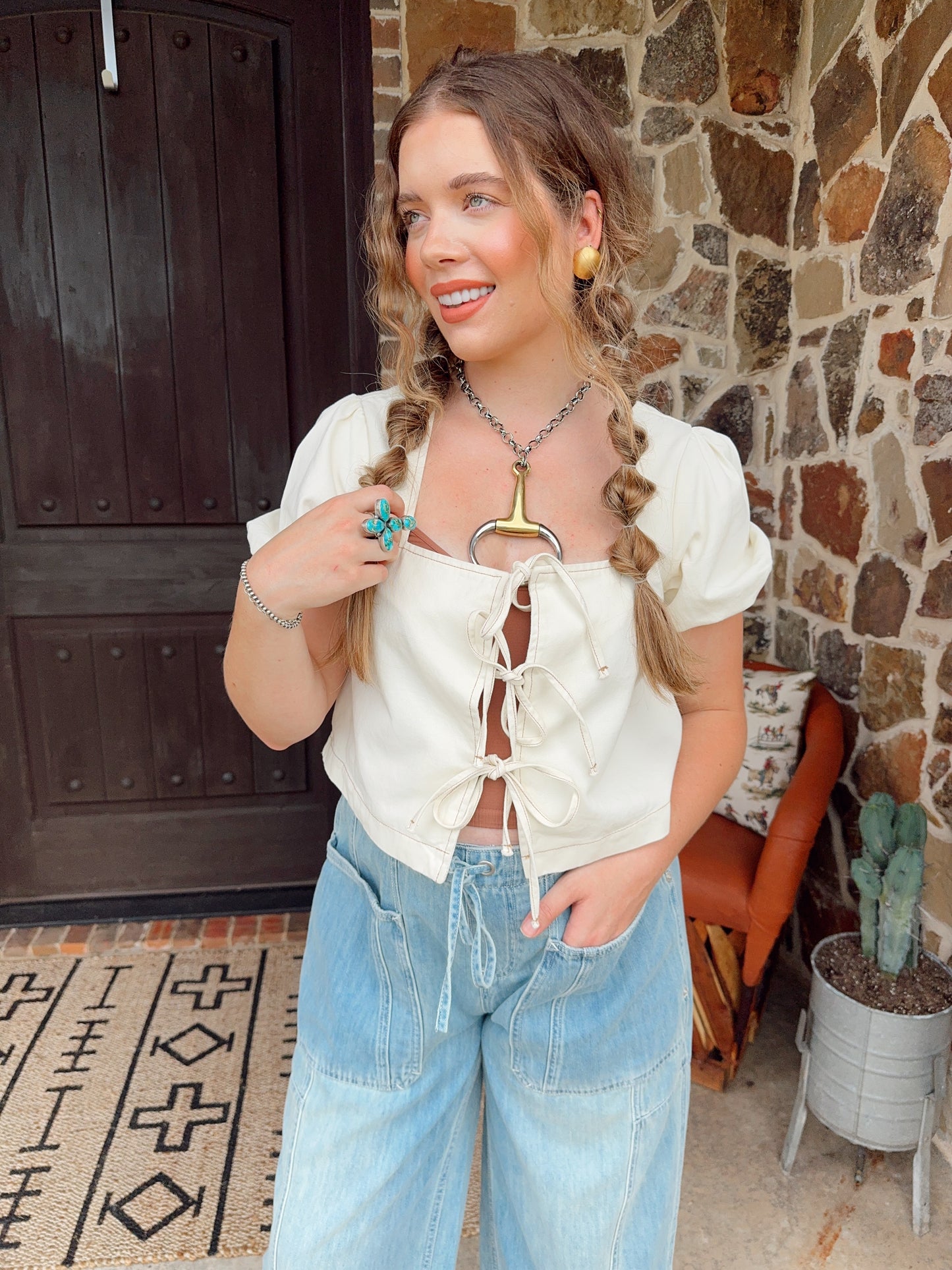 Georgia Denim Pant Set