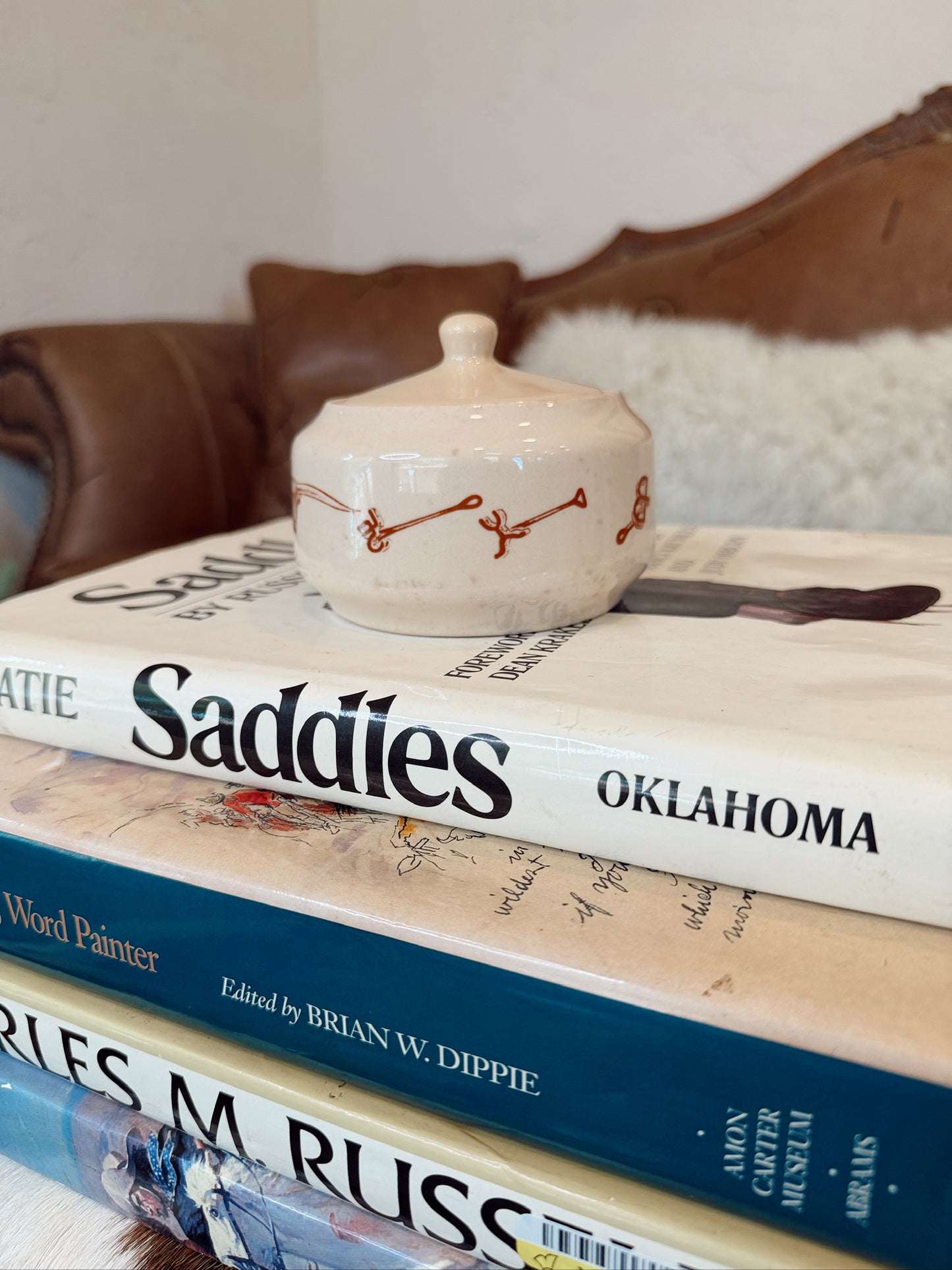 Vintage Western Branded Sugar Pot