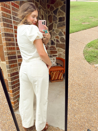Georgia Denim Pant Set