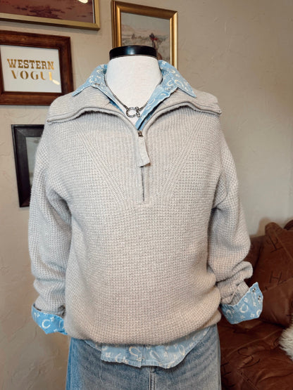 The Quinlee Sweater in Mocha