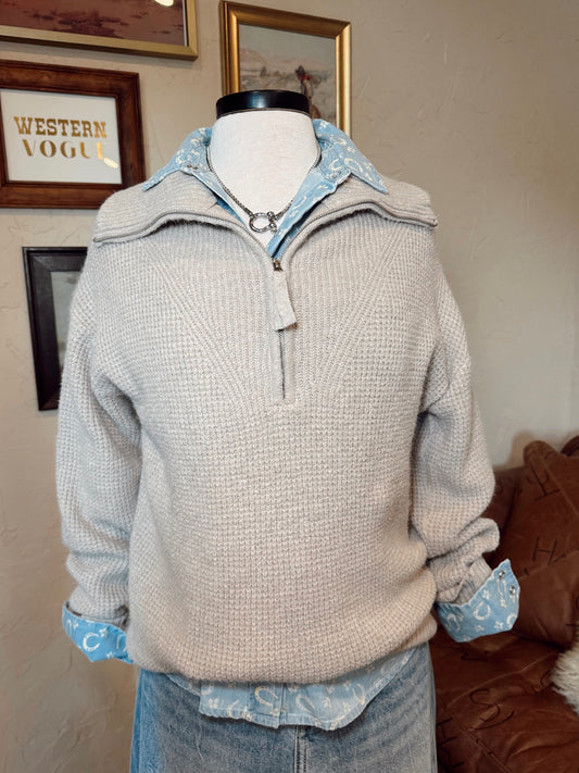 The Quinlee Sweater in Mocha