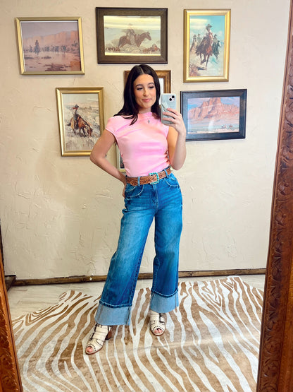 The Athens Top in Pink