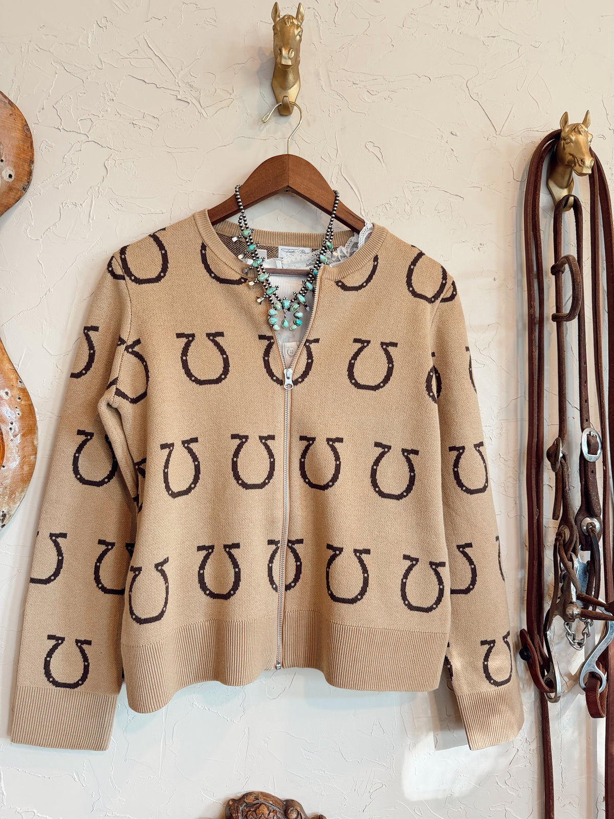 The Tasha Polizzi Tabitha Horseshoe Zip Sweater