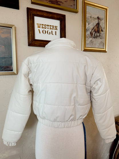 The Phoenix Puffer Jacket in Cream