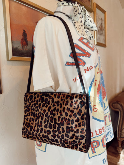 The Leopard Two Bar West Shoulder Bag
