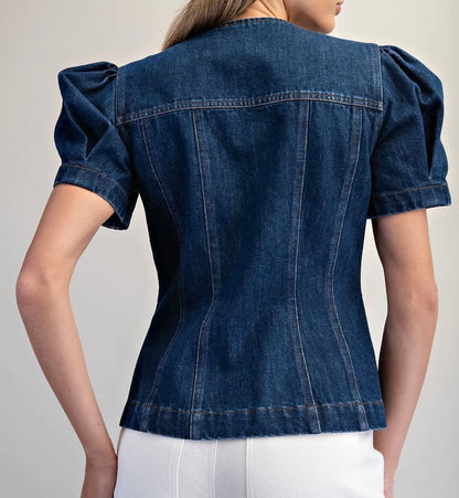 The Deville Denim Top