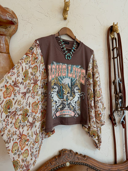 The Long Live Cowgirls Floral Top