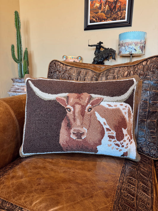 The Longhorn Hook Pillow