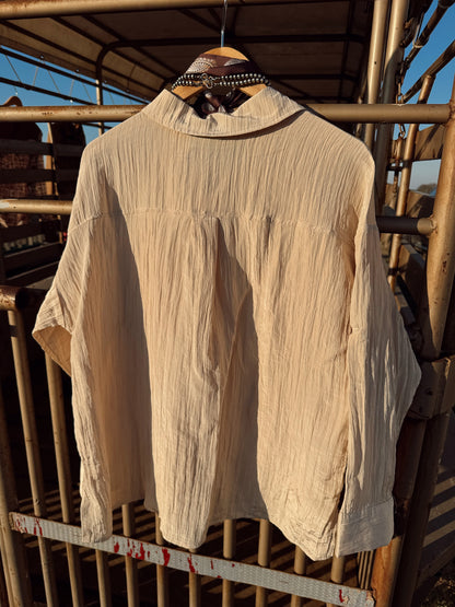 The Tulsa Top in Ecru