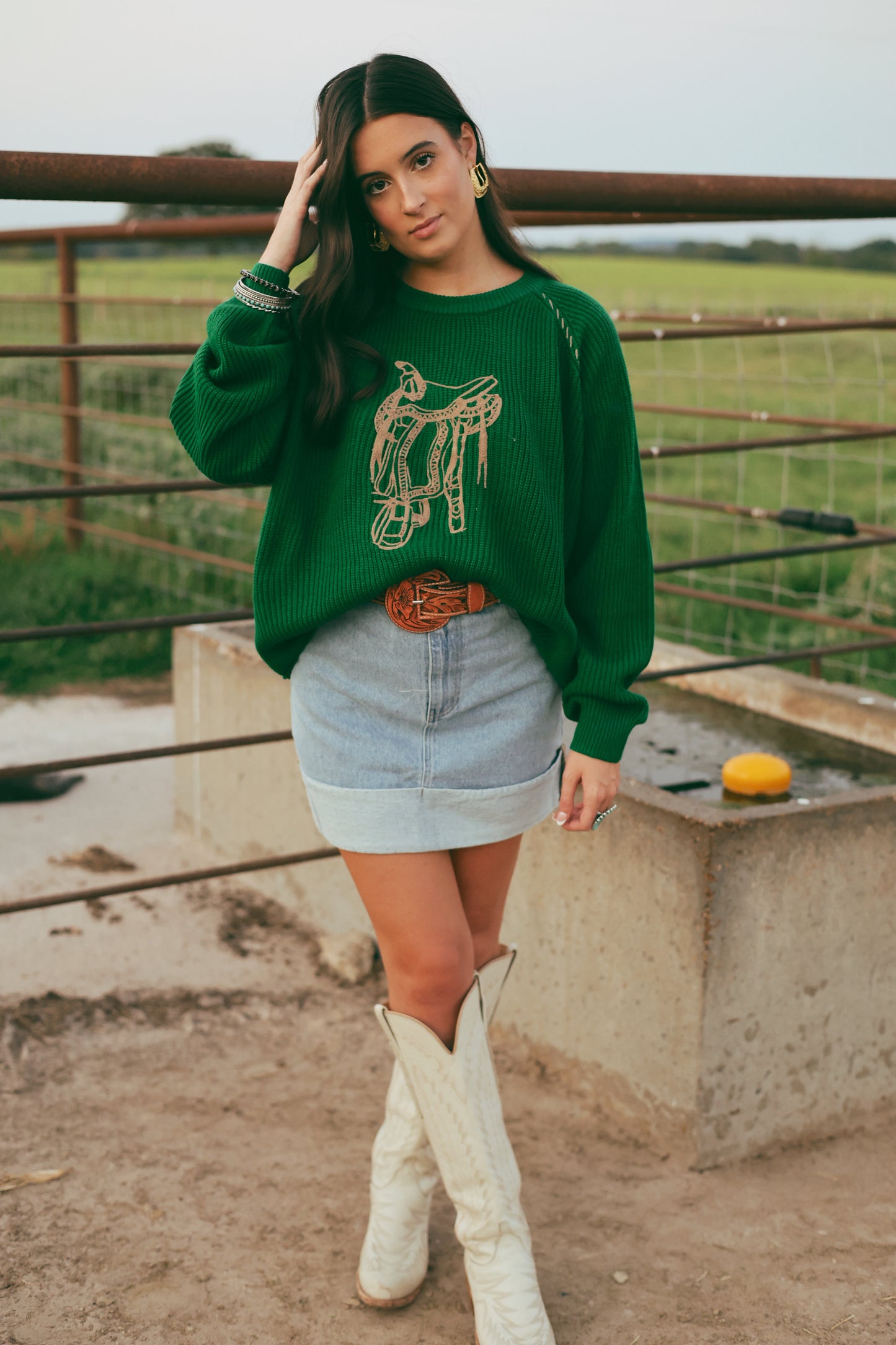 The Saddle Straps Sweater