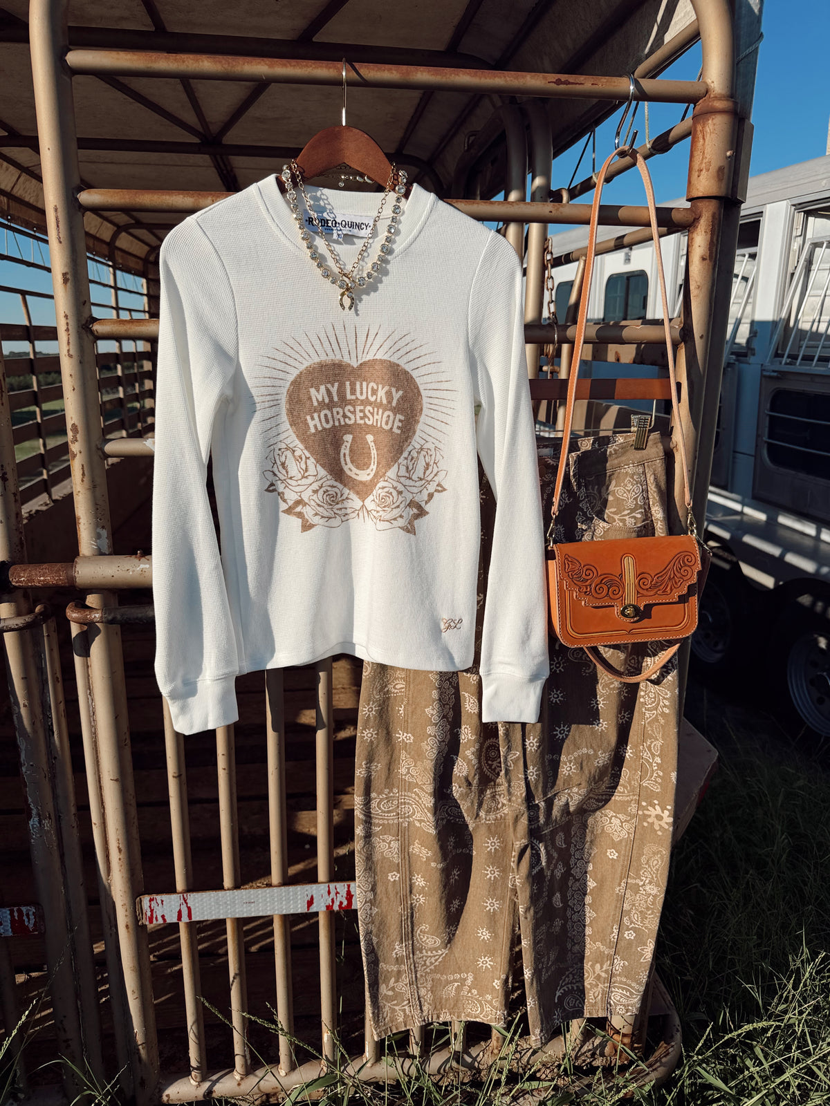 The My Lucky Horseshoe Thermal Top