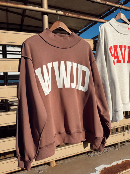 The Reversible WWJD Mock Neck Sweatshirt