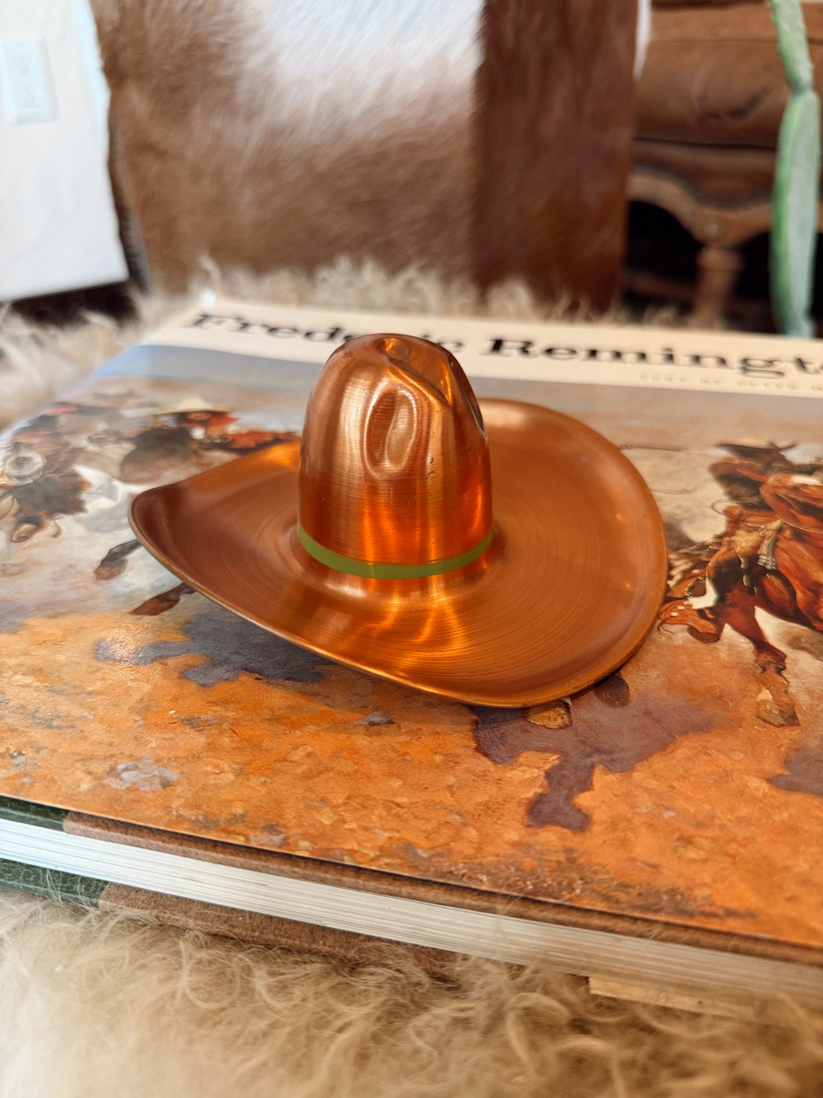 VINTAGE COPPER COWBOY HAT