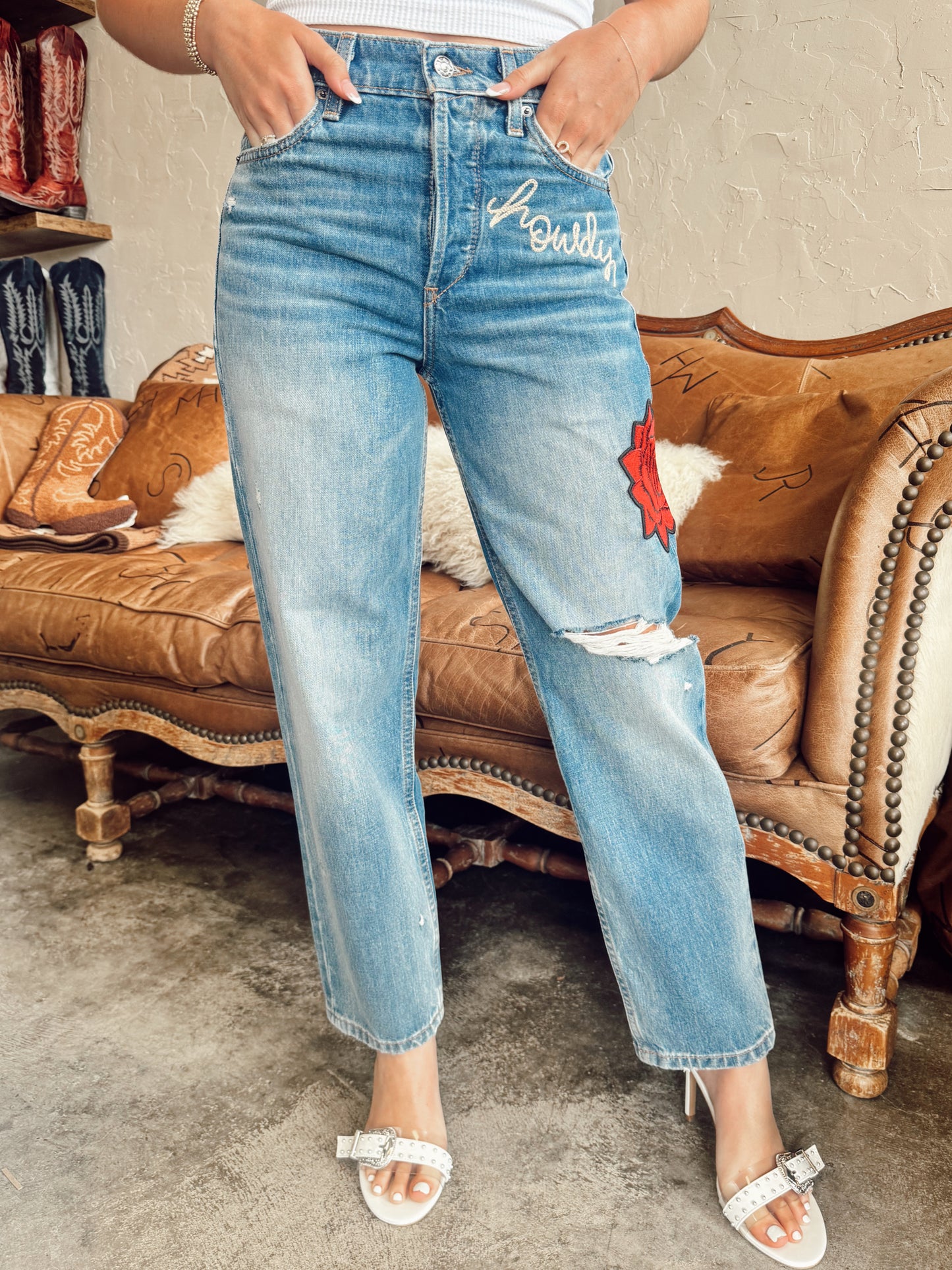 The Ariat x Rodeo Quincy Dominica Tomboy Straight Jeans