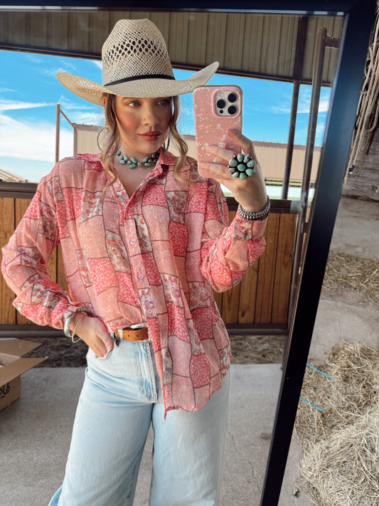 The Bennie Patchwork Top-BEST SELLER