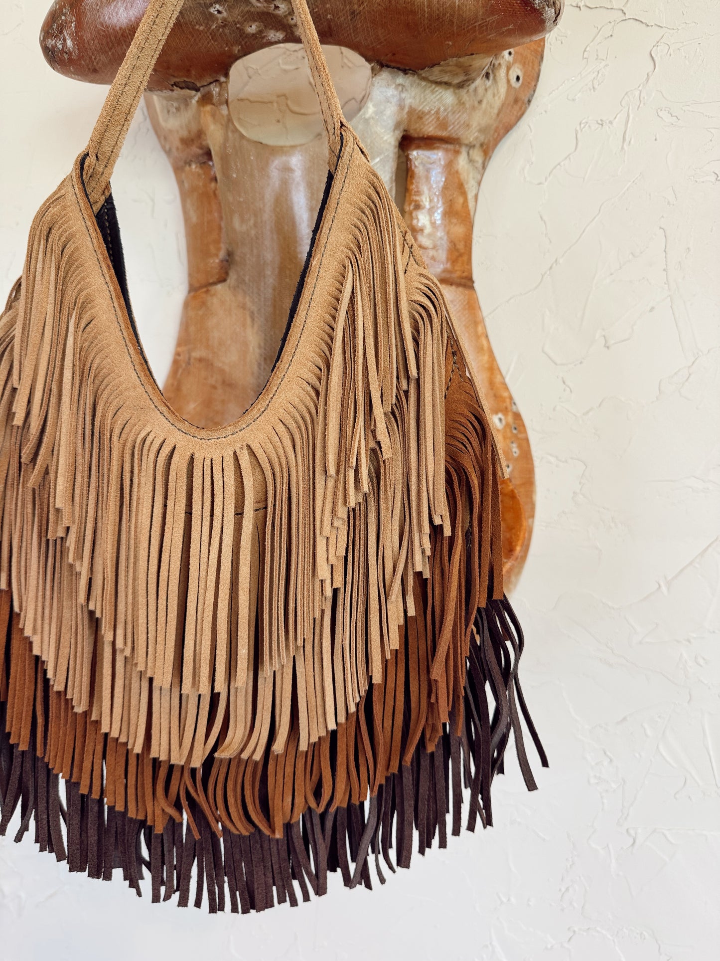 The Rowdy Bag in Cappuccino