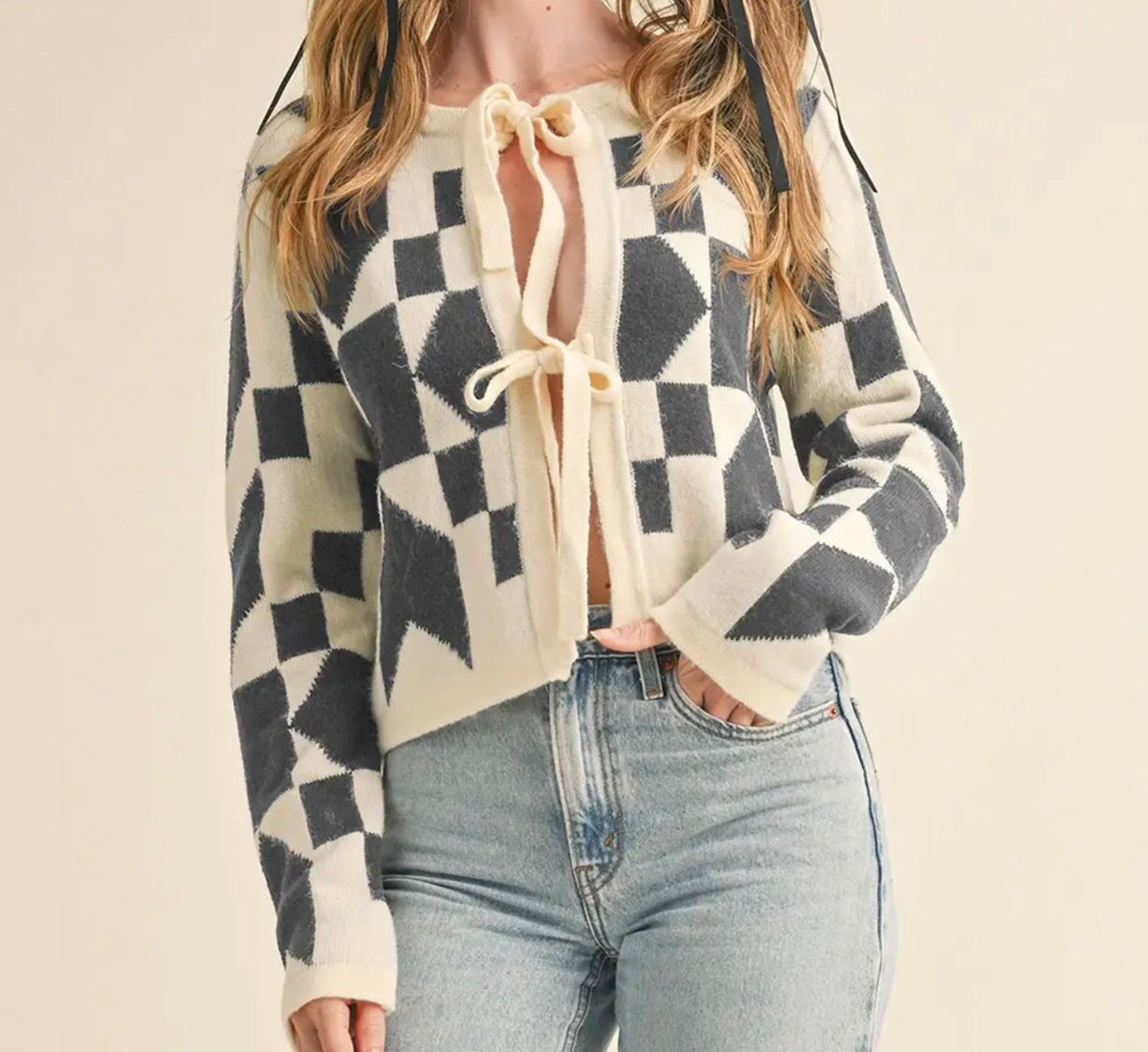 The Memaw Tie Front Cardigan
