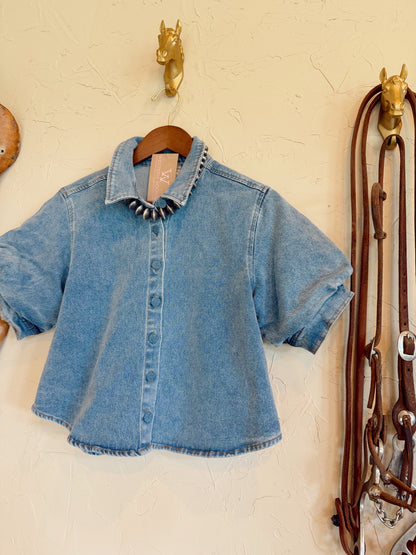 The Daylen Denim Top