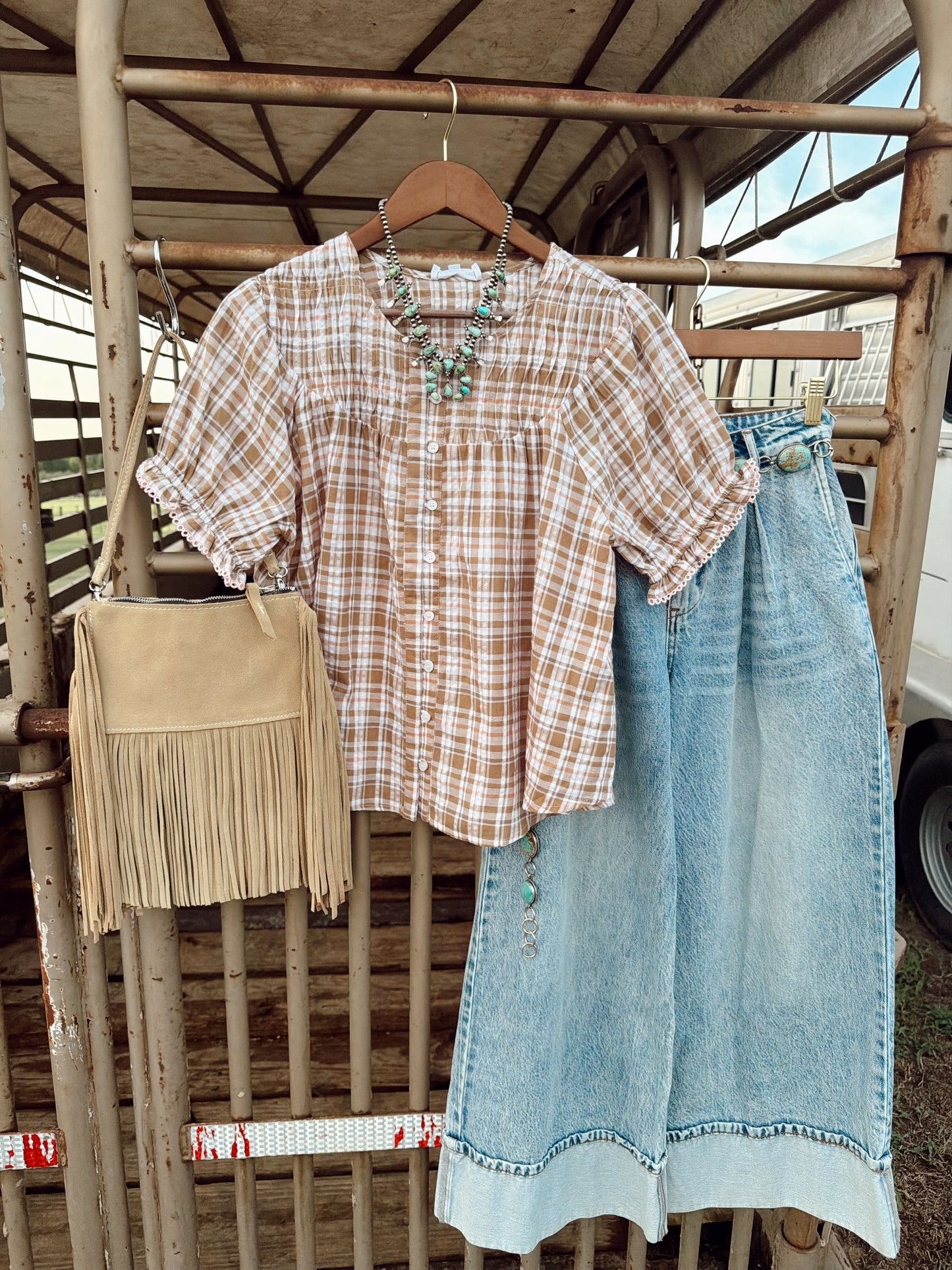 The Poppy Plaid Top