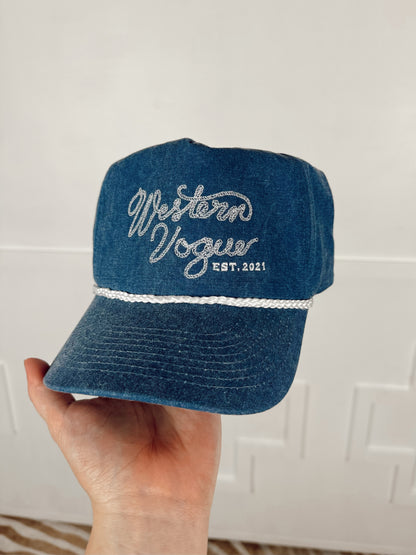 The Denim Western Vogue Baseball Cap
