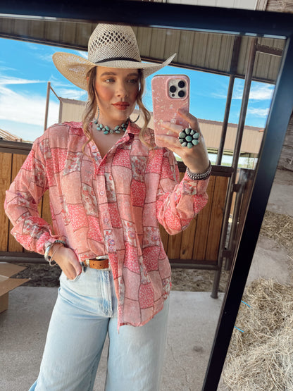 The Bennie Patchwork Top-BEST SELLER