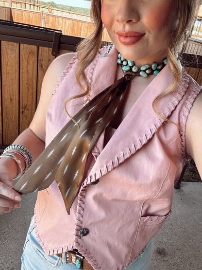 The Whiskey Creek Vest in Blush