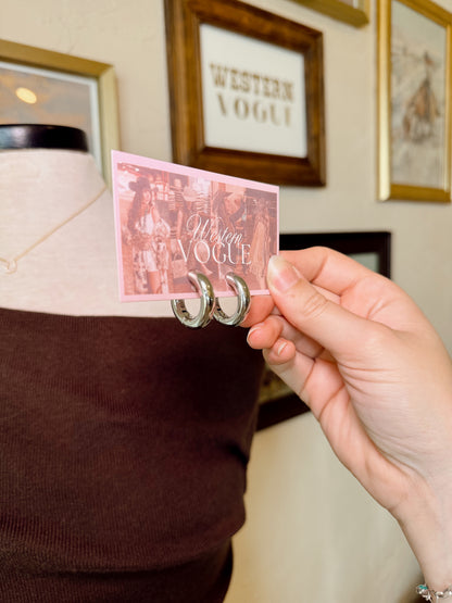 The Chunky Hoop Earrings