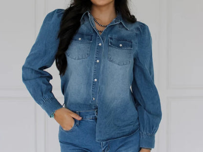 The Leddie Denim Top