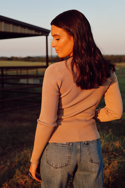 The Chelsea Cardigan in Khaki