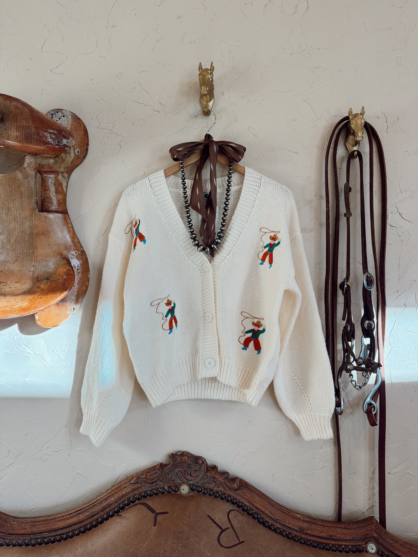 The Roping Cowboy Cardigan