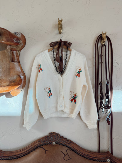 The Roping Cowboy Cardigan
