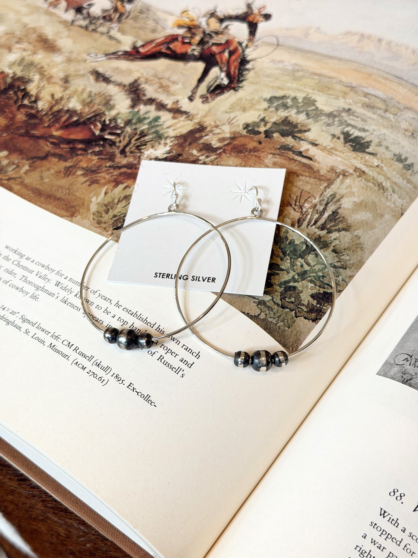 The Trio Pearl Hoops