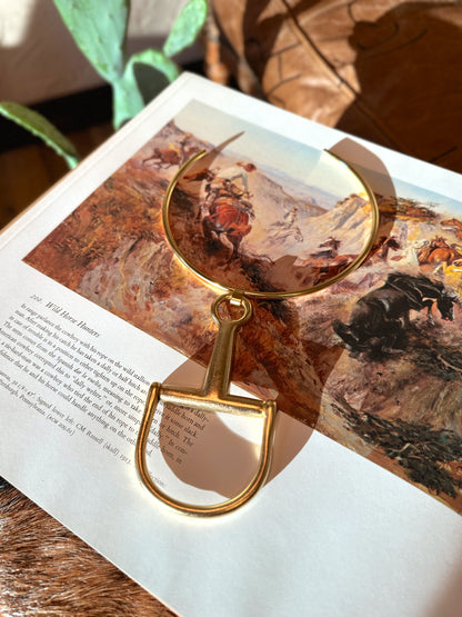 The Mason Large Equestrian Bit Necklace {GOLD + SILVER}