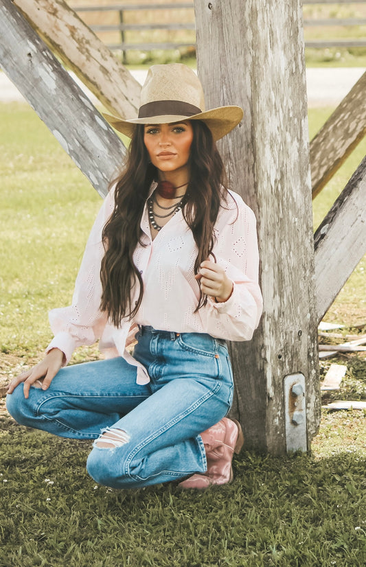 The Ariat Icy Pink Romantic Shirt