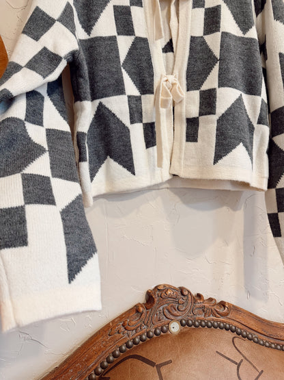 The Memaw Tie Front Cardigan