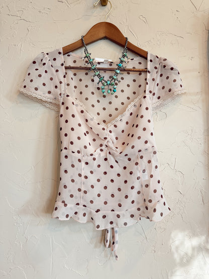 The Pharr Polka Dot Top