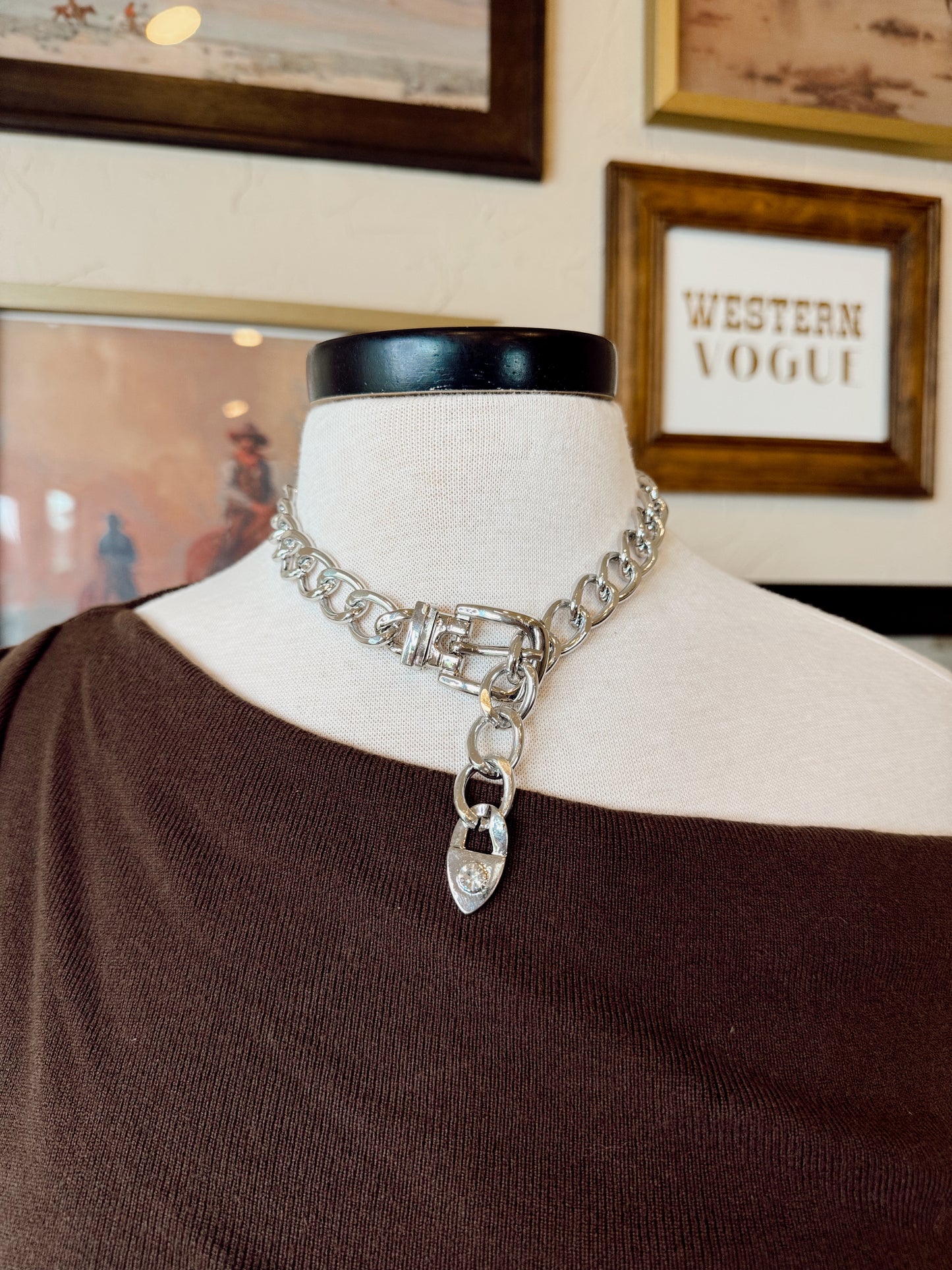 The Chunky Buckle Cuban Chain Necklace